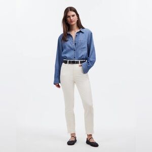 NWT - Madewell The Perfect Vintage Jean in Tile White - Size 33